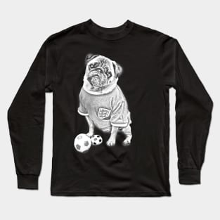 Pug Sketch Art Design Long Sleeve T-Shirt